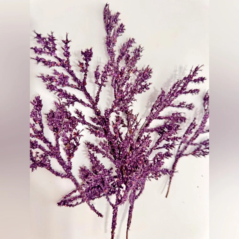 LIFELIKE Purple Faux Caspia Flower Picks Floral Home Decor Arrangement Wreath